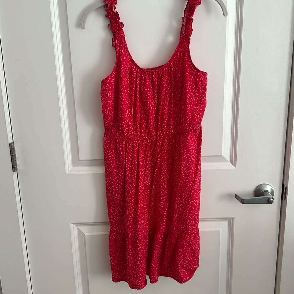 red and white sundress